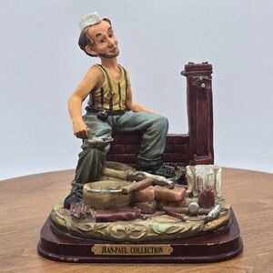 Jean Paul Collection Whimsical Mason‎ Builder Figurine Statue Chimney Repair